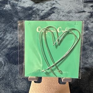 Origami Owl Silver Heart earrings